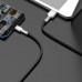 Дата кабель USB 3.1 AM to Type-C 0.25m CAKF 6.0A 66W Cafule Series Metal Data Cable Black Baseus (CAKF000001)