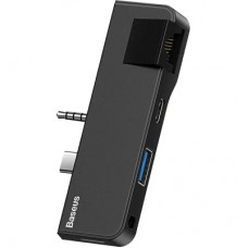 Концентратор Baseus USB3.1 Type-C+3.5mm toUSB 3.0/RJ45/Type-C/3.5mm forSurfaceGo (CAHUB-FG01)