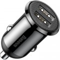 Зарядное устройство Baseus Grain Pro Car Charger (Dual USB 4.8A ) USB Black (CCALLP-01)