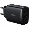 Зарядний пристрій Baseus Compact Charger 3U Black (CCXJ020101)