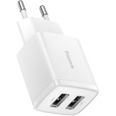 Зарядное устройство Baseus Compact Charger 2U White (CCXJ010202)