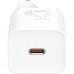 Зарядний пристрій Baseus 1xUSB 25W (USB-C) + Cable Type-C white (TZCCSUP-L02)