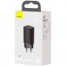 Зарядное устройство Baseus 2xUSB 65W GaN (USB-C+USB-A) black (CCGAN2L-B01)