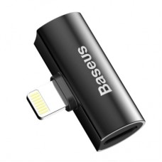 Переходник L46 Lightning (1 Male / 2 Female) Black Baseus (CAL46-01)