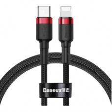 Дата кабель USB-C to Lightning 1.0m Cafule PD 20W red+black Baseus (CATLKLF-91)