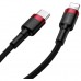 Дата кабель USB-C to Lightning 1.0m Cafule PD 20W red+black Baseus (CATLKLF-91)
