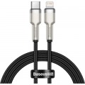 Дата кабель USB-C to Lightning 1.0m Cafule Metal PD 20W black Baseus (CATLJK-A01)