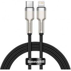 Дата кабель USB-C to Lightning 1.0m Cafule Metal PD 20W black Baseus (CATLJK-A01)