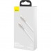 Дата кабель USB-C to Lightning 1.0m Cafule Metal PD 20W white Baseus (CATLJK-A02)