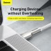 Дата кабель USB-C to USB-C 2.0 mCafule Metal PD 100W white Baseus (CATJK-D02)