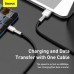 Дата кабель USB 2.0 AM to USB-C 1.0m Cafule Metal 66W black Baseus (CAKF000101)