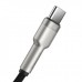 Дата кабель USB 2.0 AM to USB-C 1.0m Cafule Metal 66W black Baseus (CAKF000101)