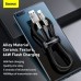 Дата кабель USB 2.0 AM to USB-C 1.0m Cafule Metal 66W black Baseus (CAKF000101)