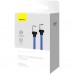 Дата кабель USB-C to USB-C 1.0m CoolPlay Fast Charging 100W blue Baseus (CAKW000203)