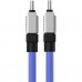 Дата кабель USB-C to USB-C 1.0m CoolPlay Fast Charging 100W blue Baseus (CAKW000203)