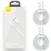 Дата кабель USB 2.0 AM to USB-C Simple WisdomKit (2PCS) 1.5m 5A white Baseus (TZCATZJ-02)