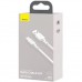 Дата кабель USB 2.0 AM to USB-C Simple WisdomKit (2PCS) 1.5m 5A white Baseus (TZCATZJ-02)