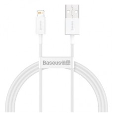 Дата кабель USB 2.0 AM to Lightning 2.0m Superior Fast Charging 2.4A white Baseus (CALYS-C02)