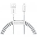 Дата кабель USB 2.0 AM to Micro 5P 2.0m Superior Fast Charging 2A white Baseus (CAMYS-A02)