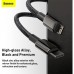 Дата кабель USB-C to Lightning 2.0m Tungsten Gold Fast Charging, PD 20W black Baseus (CATLWJ-A01)