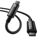 Дата кабель USB-C to USB-C 1.0m 240W Black Baseus (CAWJ040001)