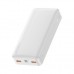 Батарея универсальная Baseus Bipow 20000mAh, Input(microUSB,Type-C), Output(2хUSB,Type-C), White (PPBD20K)
