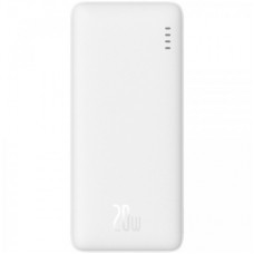 Батарея універсальна Baseus 10000mAh Airpow 20W, PD, QC, White (PPQD090002)