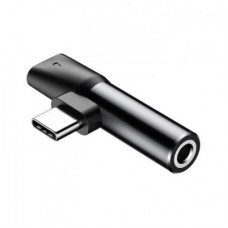 Перехідник USB-C M to USB-C F + 3.5mm F black Baseus (CATL41-01)
