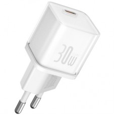 Зарядное устройство Baseus 1xUSB-C 30W GaN5S white (P10162504213-00)