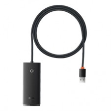 Концентратор Baseus USB 3.0 4xUSB 2.0m black (WKQX030201)