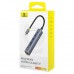 Концентратор Baseus USB-C 7-Port HDMI 4K60Hz + 2xUSB 3.0 + PD + SD/TF 3.0 + 3.5mm gray (B00052803811-02)