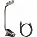 Настольная лампа Baseus Comfort Reading Mini Clip Lamp with battery Dark Gray (DGRAD-0G)
