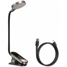 Настольная лампа Baseus Comfort Reading Mini Clip Lamp with battery Dark Gray (DGRAD-0G)