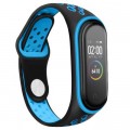 Ремешок для фитнес браслета BeCover Nike Style для Xiaomi Mi Smart Band 5 Black-Blue (705150)