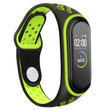 Ремешок для фитнес браслета BeCover Nike Style для Xiaomi Mi Smart Band 5 Black-Green (705152)