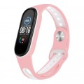 Ремінець до фітнес браслета BeCover Sport Style для Xiaomi Mi Smart Band 5 Pink-White (705173)