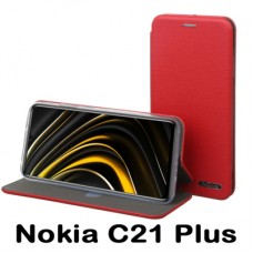 Чохол до мобільного телефона BeCover Exclusive Nokia C21 Plus Burgundy Red (707918)
