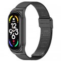 Ремешок для фитнес браслета BeCover Metal для Xiaomi Mi Smart Band 7 Black (707493)