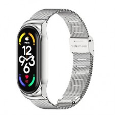 Ремешок для фитнес браслета BeCover Metal для Xiaomi Mi Smart Band 7 Silver (707494)