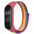 Ремінець до фітнес браслета BeCover Nylon Style для Xiaomi Mi Smart Band 7 Red-Rainbow (707669)