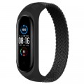 Ремінець до фітнес браслета BeCover Elastic Nylon Style для Xiaomi Mi Smart Band 5/6 (Size S) Black (706145)