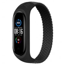 Ремешок для фитнес браслета BeCover Elastic Nylon Style для Xiaomi Mi Smart Band 5/6 (Size S) Black (706145)