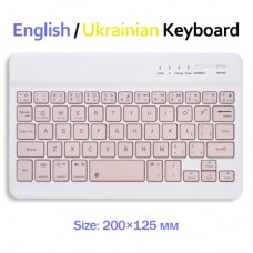 Клавіатура BeCover Bluetooth UA Pink (713411)