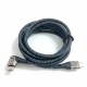 Дата кабель USB-C to USB-C 1.5m 5A 100W Quick Charge magnetic black BeCover (714555)