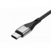 Дата кабель USB-C to USB-C 1.5m 5A 100W Quick Charge magnetic black BeCover (714555)