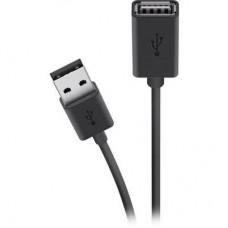 Дата кабель USB 2.0 AM/AF 1.8m black Belkin (F3U153BT1.8M)
