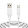 Дата кабель USB 2.0 AM to Lightning 1.0m white Belkin (CAA002BT1MWH)