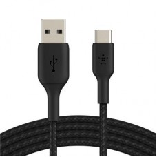Дата кабель Belkin USB 2.0 AM to Type-C 2.0m BRAIDED black (CAB002BT2MBK)