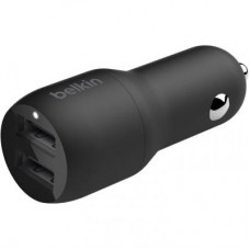 Зарядний пристрій Belkin Car Charger 24W Dual USB-A, USB-A - MicroUSB, 1m, black (CCE002BT1MBK)