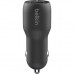 Зарядний пристрій Belkin Car Charger 24W Dual USB-A, USB-A - MicroUSB, 1m, black (CCE002BT1MBK)